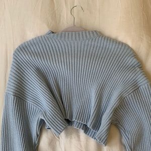 Zara Baby Blue Crop Sweater